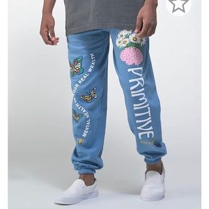 primitive mental wealth men’s sweatpants (size small)